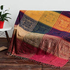 Bohemian Throw Blanket Hippie Chenille Jacquard Tassels Soft Chair Cover - Image 6