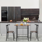 VINGLI 3 Piece Dining Set, Small Kitchen Table Set - Image 4