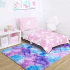 Noahas 6x9 Large Tie-Dyed Blue Purple Pink Fluffy Area Rug Non-Slip - Image 7