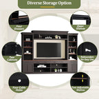 Merax Minimalist Entertainment Wall Unit Set - Image 4