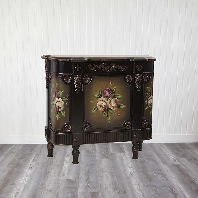 Nearly Natural French Vintage Style Floor Cabinet - Image 2