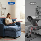 Loveseat Sofa with Ottoman - Image 9