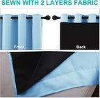 NICETOWN 100% Blackout Curtains 84 inches Long, 52 inches Wide, Pair of Energy - Image 5