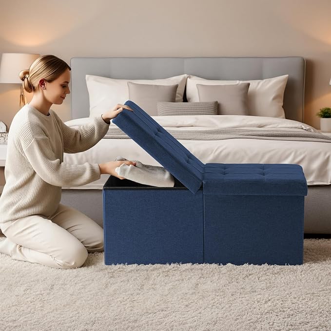 30.5-INCH Storage Ottoman Bench, Footrest - Image 2