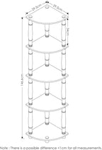Furinno Turn-N-Tube 5 Tier Corner Display Rack Multipurpose Shelving Unit - Image 3