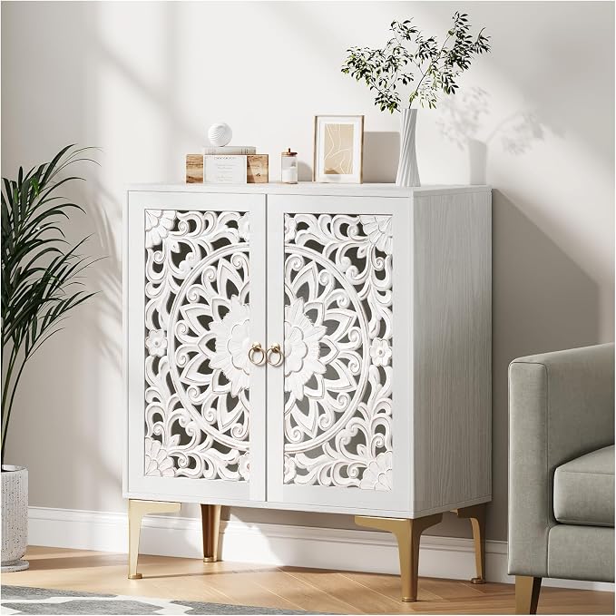 JOINICE Accent Cabinet with Doors, Sideboard Buffet Cabinet with Storage - Image 6