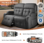 RV Loveseat Recliner Sofa, Massage Wall Hugger Recliners Couch - Image 5