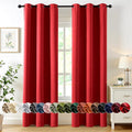 MIULEE Blackout Curtains for Bedroom 2 Panels 40x72 Inch Long Christmas Red | by MIULEE