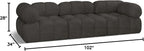 Meridian Furniture 611Brown-S102A Ames Collection Modern | Contemporary Modular - Image 3