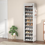 VTRIN Vertical Narrow Shoe Rack Organizer Tall Shoe Rack - Image 2