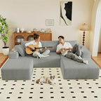 95" Cloud Sectional Couch U-Shaped Chaise - Image 6