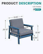 SERWALL HDPE Outdoor Couch Set of 2 - Image 2