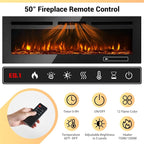 MXV 80" Fireplace TV Stand, Modern Entertainment Center - Image 4