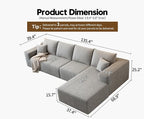 135.4" Cloud Modular Sectional Sofa Couch - Image 2