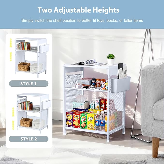 ECOLOVI Kids Nightstand 19in High - Image 4