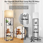 RUNTOP Plus - Floor Lamp with Shelves, Wide Shelf Lamp, Shelf Floor Lamp with - Image 8