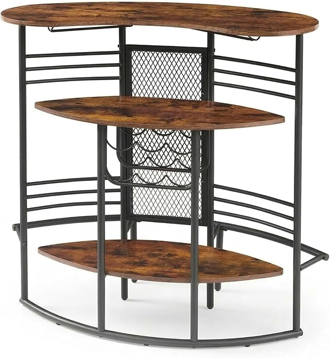 AC Pacific 43-Inch Industrial Home Bar Unit - Image 3