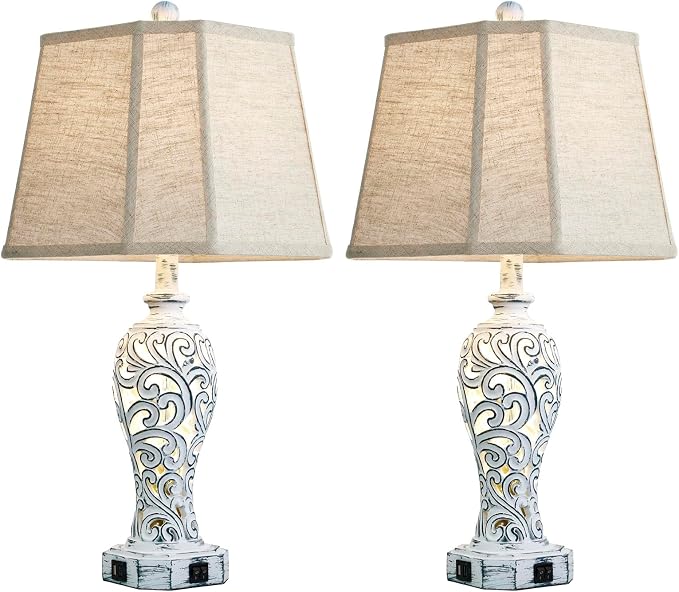 25'' Farmhouse Table Lamps Set of 2 - Image 8