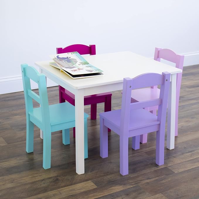 Humble Crew Kids Table and Chair Set, Toddler Activity Table - Image 4