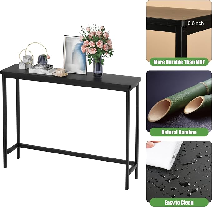 VASMIA Console Table, Entryway Table, Narrow Sofa Table, Living Room - Image 5