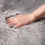 Ashler faux fur rug, Fluffy Shaggy Area Rug Ultra Soft 2 x 2.9 Feet Rectangle - Image 5