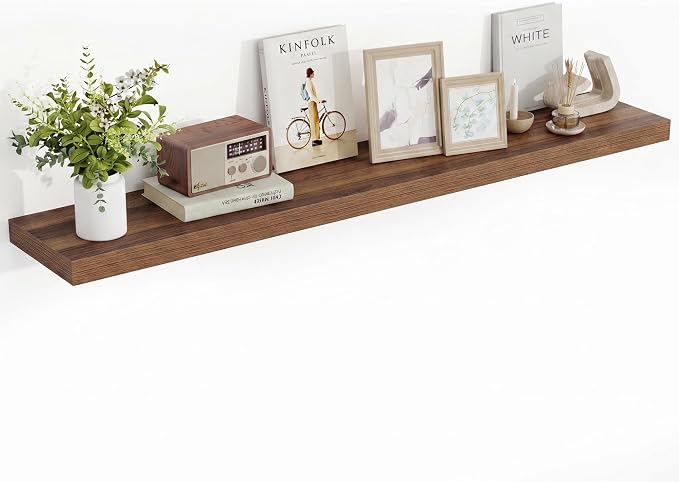 Acovy 55 Inch Floating Shelves, Wooden Shelves by Acovy