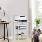 Lerliuo 3-Tier Printer Stand, Industrial Mobile Printer Table - Image 6