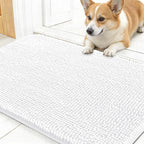 OLANLY Dog Door Mat for Muddy Paws 24x16, Super Absorbent Chenille Mud Mat | by OLANLY