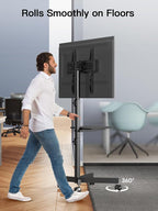 PERLESMITH Rolling TV Stand on Wheels - Image 7