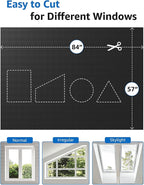 Blackout Curtains for Bedroom Portable 84"x60" Blackout Shades | 100% Black Out - Image 4