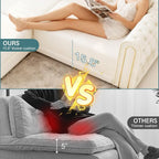 90.6'' Velvet Folding Floor Sofa Bed - Image 5