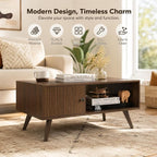 Manora Mid Century Modern Coffee Table - Image 4
