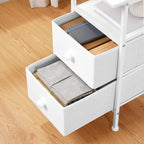 HOOBRO End Table with Charging Station, Narrow Side Table, Nightstand with 2 - Image 7