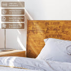 Acacia Haven Queen Bed Frame and Headboard, Platform Bed Frame Scandinavian - Image 4