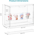 Vtopmart 2 Pack Acrylic Display Case, Stackable Figure Display Case - Image 2