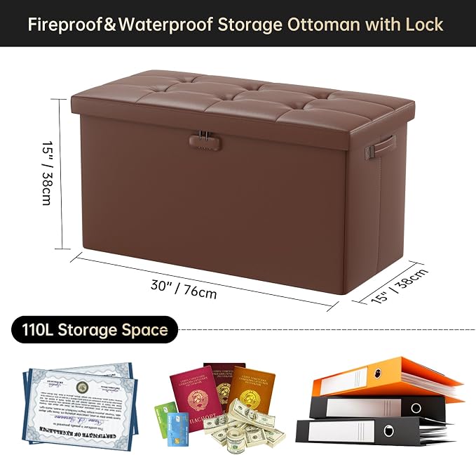 DocSafe Storage Ottoman Bench - Image 10