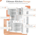 VilroCaz Farmhouse Style Large Kitchen Pantry - Image 5