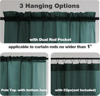 Chyhomenyc Sheer Valances for Windows 2 Pack, Small Window Curtains for Living - Image 4