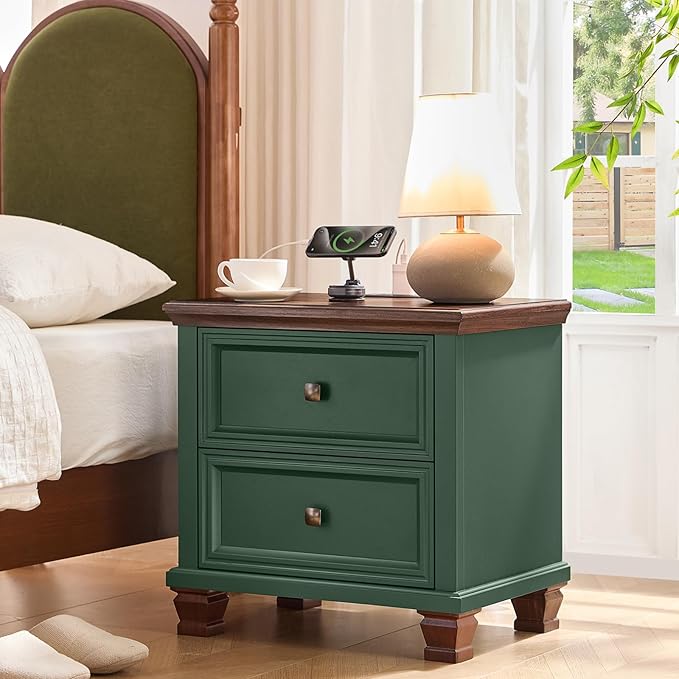 SAVOR LIFE Farmhouse Nightstand by SAVORLIFEFurniture