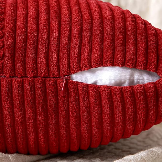MIULEE Christmas Red Decorative Throw Pillow Covers - Image 3