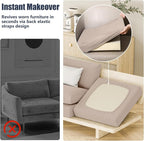 8Pcs Outdoor Cushion Covers, Stretch Patio Furniture Couch Chair Slipcovers | - Image 5