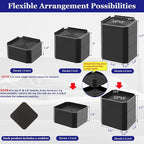 Bed Risers Heavy Duty, Adjustable Furniture Riser Blocks Lift 1.5, 4.3 inches - Image 2