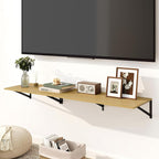 Fun Memories Floating Shelves for Wall, 12 Inch Deep Floating Shelves Set of 2 - Image 2