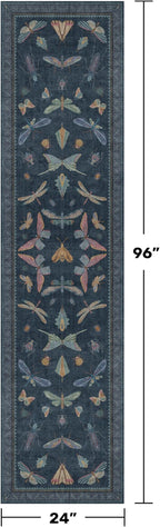 Washable 2x8 Insect Entryway Runner Rug - Image 2