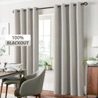 Yakamok Oatmeal Linen Textured Curtains 90 Inches Long - Image 7