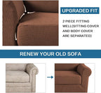 H.VERSAILTEX 2-Piece Armchair Cover Chair Slipcovers - Image 7