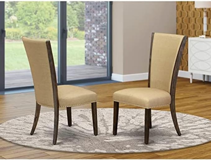 East West Furniture VEP7T03 Verona Parson Dining Chairs - Image 2