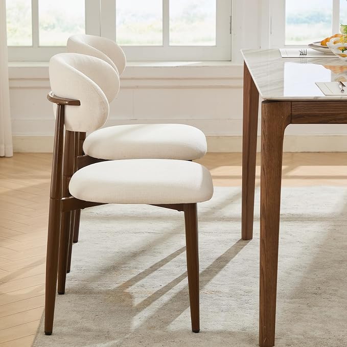 UVV Dining Chairs Set of 6, Metal Kitchen Chairs - Image 6