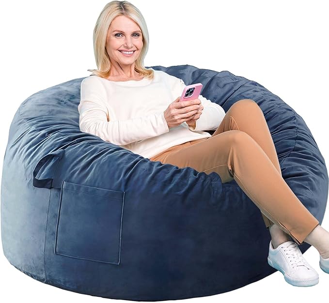 Bean Bag Chairs, Memory Foam Stuffing Bean Bag Chair by Unknown