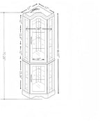 Glass Corner Display Cabinet - Image 2